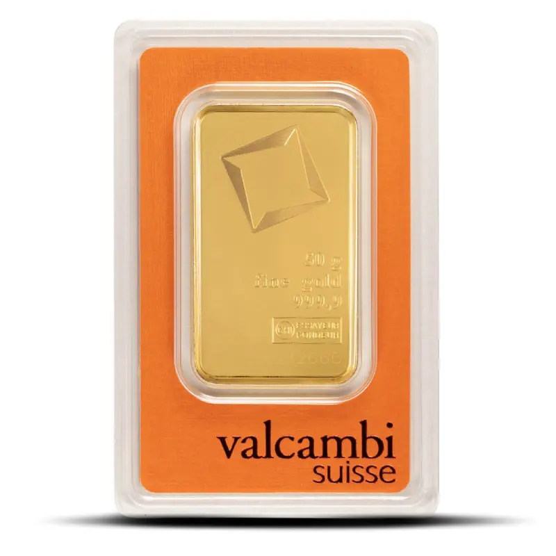 Gold Bar Valcambi - 50 Gram