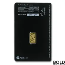 Box of 25 - 1 Gram Perth Mint Gold Bar