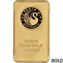 1 oz Perth Mint Gold Bar (Lot of 5)