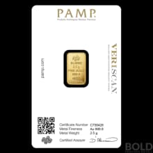 Gold Bar PAMP - 2.5 Gram