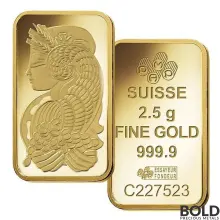 Gold Bar PAMP - 2.5 Gram