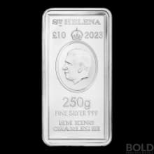 2023 250 Gram St. Helena The Queen's Virtues: Victory Silver Coin Bar (BU)