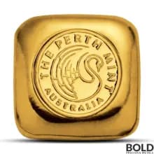 Lot of 5 - 1 oz Perth Mint Gold Cast Bar (New)