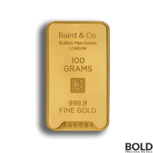 Icon for Gold Bar Baird - 100 gram