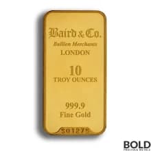 Icon for Gold Bar Baird - 10 oz