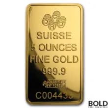 Gold Bar PAMP - 5 oz