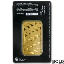 Gold Bar Perth Mint - 100 Gram