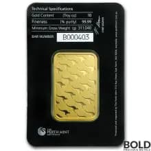 Gold Bar Perth Mint - 10 oz