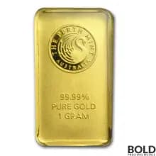 Gold Bar Perth Mint - 1 Gram