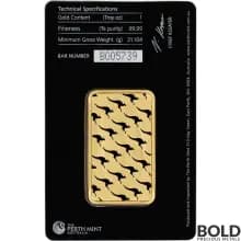 1 oz Perth Mint Gold Bar (Lot of 10)