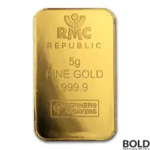 Gold Bar Republic Mint - 5 Gram