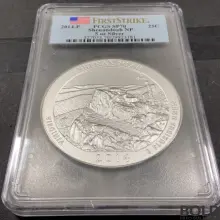 Icon for 2014 Silver 5 oz ATB Shenandoah NP First Strike PCGS SP70