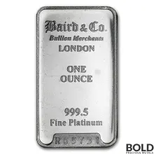 Platinum Bar Baird & Co. - 1 oz