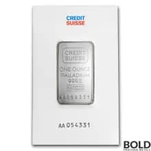 Icon for 1 oz Credit Suisse Palladium Bar