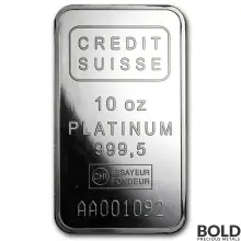 Icon for Platinum Bar Credit Suisse - 10 oz
