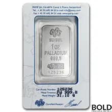 Palladium Bar PAMP - 1 oz