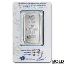 Platinum Bar PAMP - 1 oz
