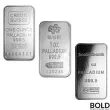 Icon for 1 oz Palladium Bar (Our Choice)