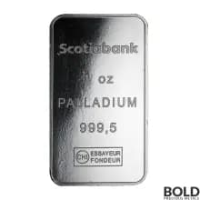 1 oz Scotia Bank Palladium Bar