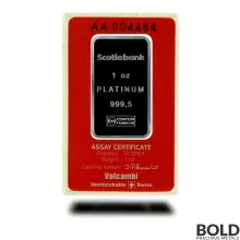 Platinum Bar Scotia - 1 oz