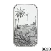 Icon for Silver - 1 oz Christmas Bar (Shepherds Following Star)