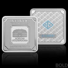 Silver 1 oz Geiger Edelmetalle Square Bar (Original)