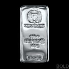 Silver 500 Gram Germania Mint Cast Bar