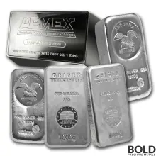 Silver - 1 Kilo Random Bar (our choice)