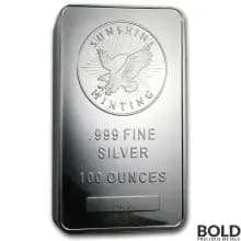 Icon for 100 oz Sunshine Silver Bar