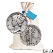 90% Silver - $1 FV Mercury Dime Circulated