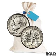 90% Silver - $1 FV Roosevelt Dime Circulated