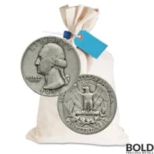 90% Silver - $1 FV Washington Quarter Circulated