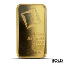 1/2 oz Valcambi Gold Bar