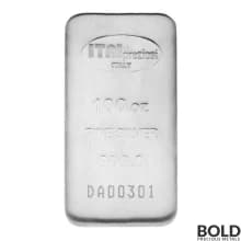 Silver 100 oz Italpreziosi Bar