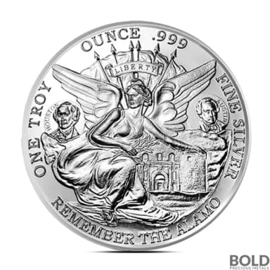 1 oz Texas Silver Round (GSM)