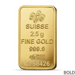 2.5 Gram PAMP Rosa Gold Bar