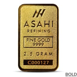 2.5 Gram Asahi Gold Bar