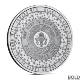1 oz Purrfect Xmas Tree Killer Silver Round (Color)