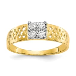 Icon for 10k Gold CZ Baby Ring