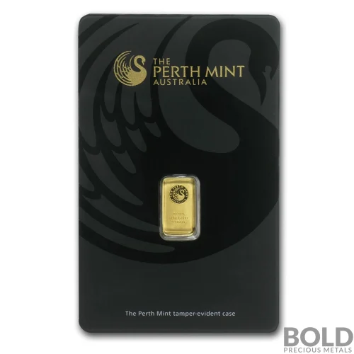 Gold Bar Perth Mint - 1 Gram