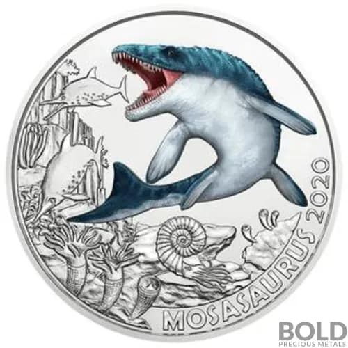 2020 Austria Dinosaur Mosasaurus Clad (*no silver)