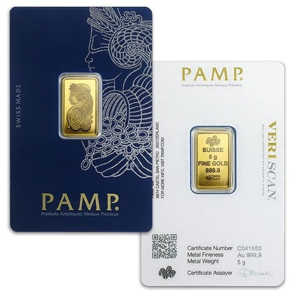Icon for Gold Bar Pamp - 5 Gram