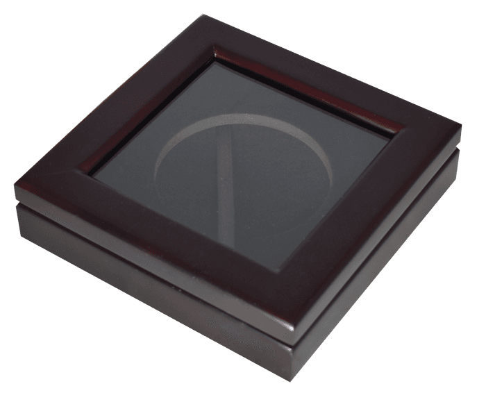 Guardhouse Glass-top Wood Display Box -GH-GTW800: (XL)