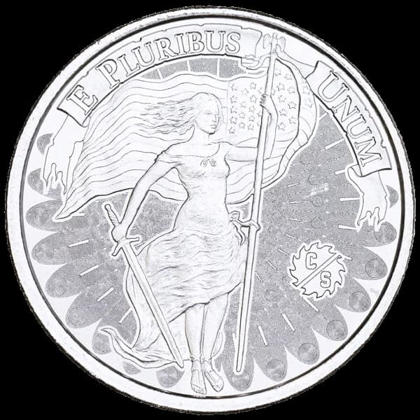 1 oz Unity & Liberty Silver Round 999 Fine - Box of 500