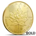 2023 1 oz Canadian Gold Maple Leaf Tube (10 Coins, BU)