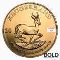 1 oz South African Gold Krugerrand Tube (10 Coins, Random Year)