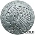 Silver 1/4 oz Incuse Indian Round