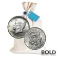 90% Silver - $50 FV Kennedy Half Dollars Bag Circulated/Junk