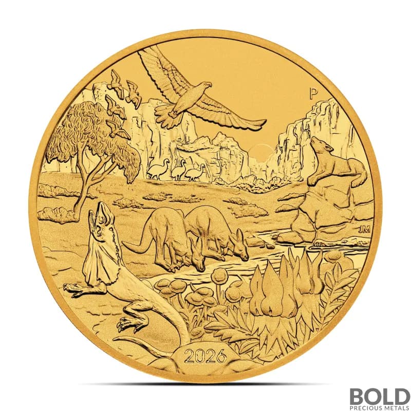 2026 1 oz Perth Wonders of Australia Outback Gold Coin