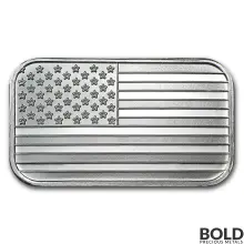 Silver - 1 oz Flag Bar